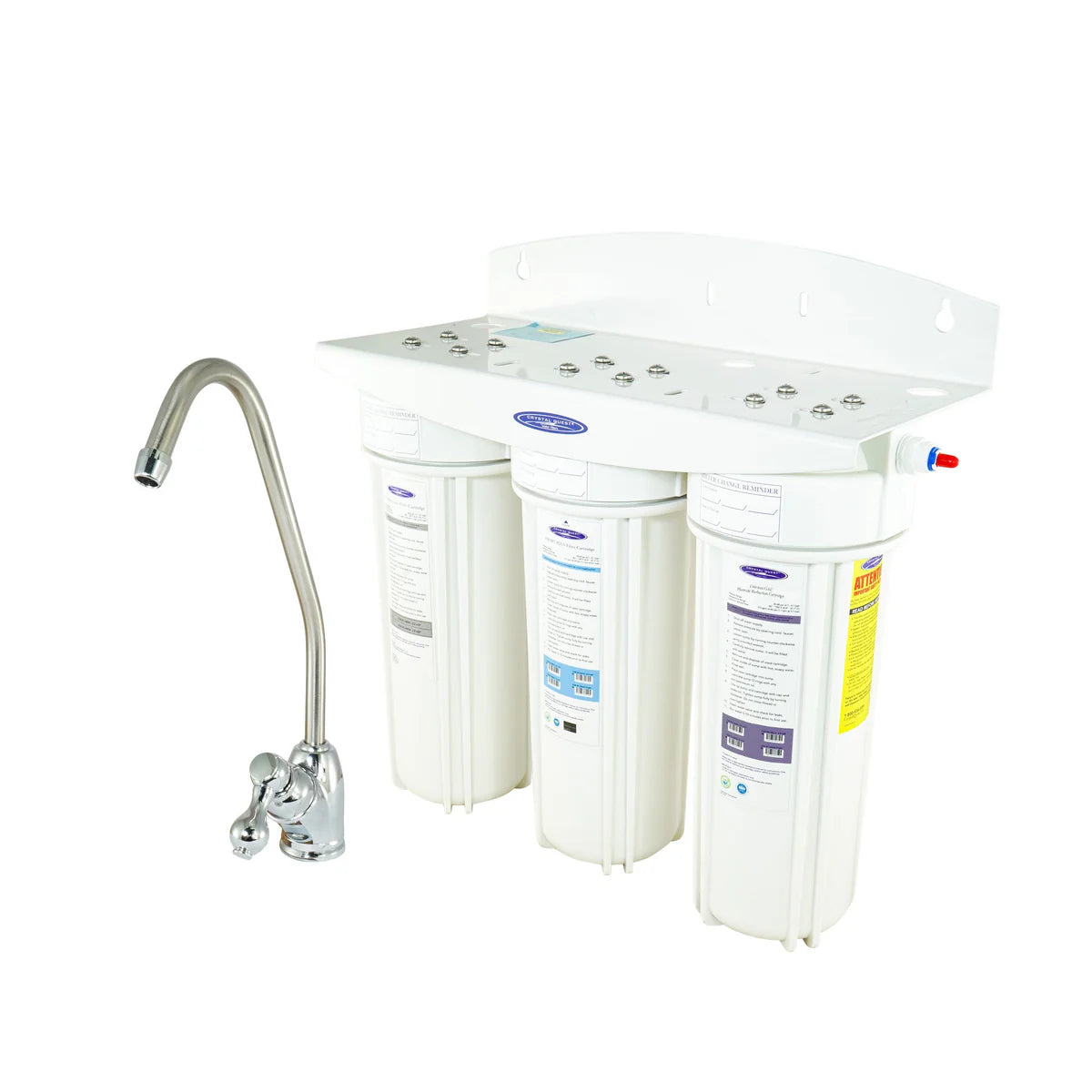 Fluoride Under Sink Water Filter System by Crystal Quest