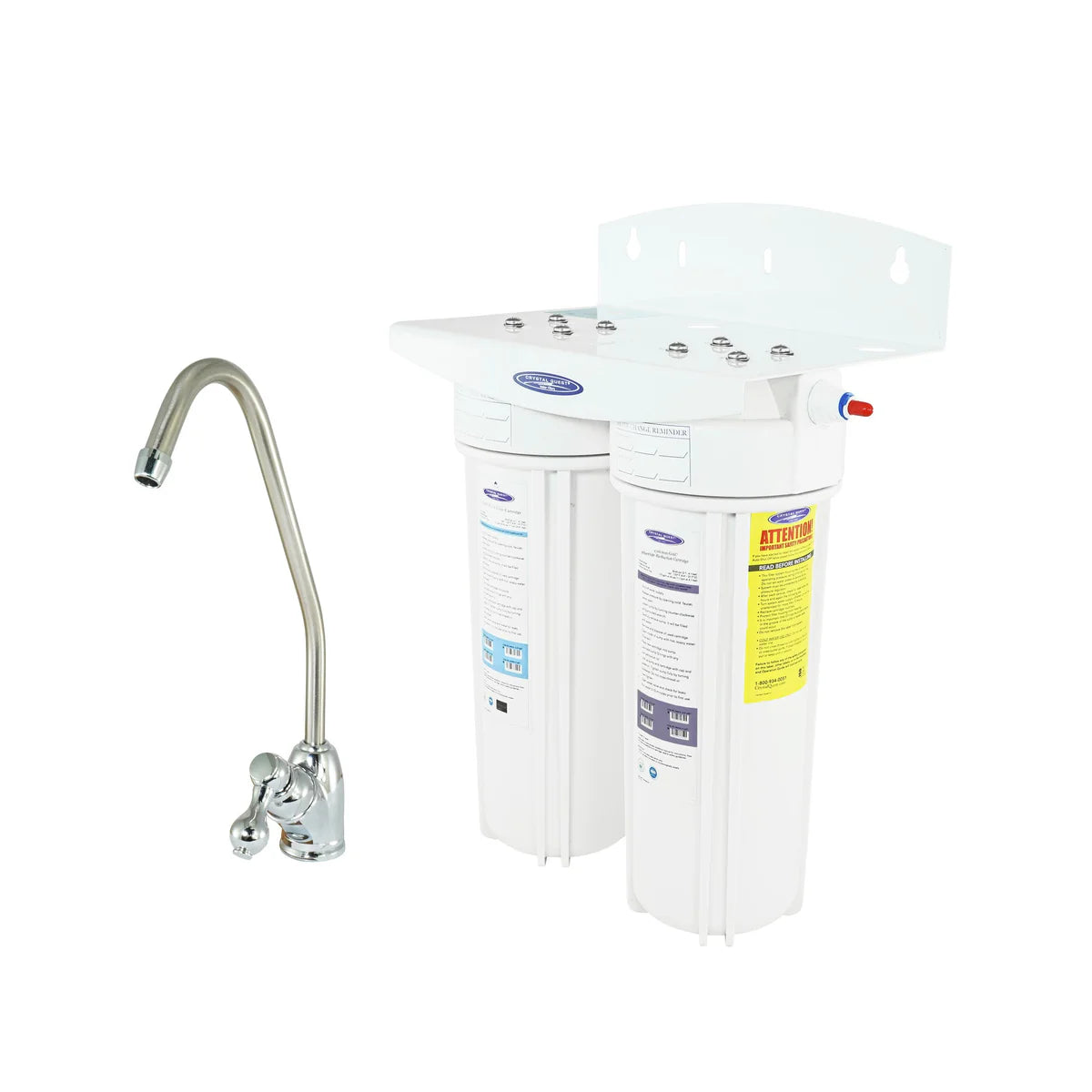 Fluoride Under Sink Water Filter System by Crystal Quest